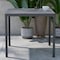 Flash Furniture Black Patio Table with Poly Resin Slatted Top SB-A268T-BK-GG - alternate 1